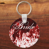 Bruid Sleutelhanger Bloed Splatter Vampier Gothic  (Voorkant)