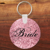 Bruid Sleutelhanger Geometrische Tuin Roos Gouden  (Voorkant)