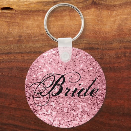 Bruid Sleutelhanger Geometrische Tuin Roos Gouden  (Voorkant)