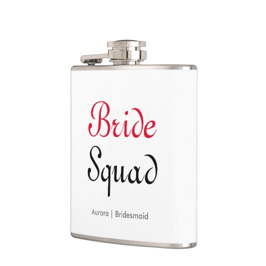 Bruid Squad Bachelorette Bruidsmeisje Gepersonalis Heupfles (Links)