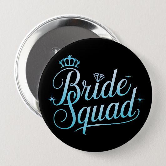Bruid Squad Bachelorette Bruidsmeisje Ronde Button 4,0 Cm (Voorkant /achterkant)