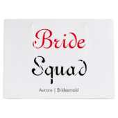 Bruid Squad Bachelorette Party Bruidsmeisje Groot Cadeauzakje (Voorkant)