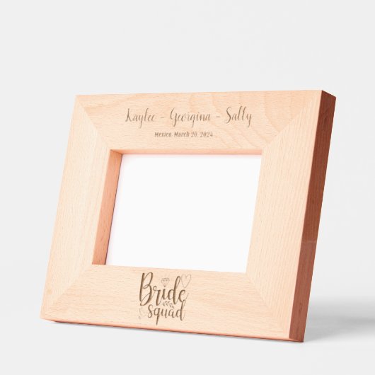 Bruid Squad Bruidsmeisjes Gegraveerde Lijstjes (Links)