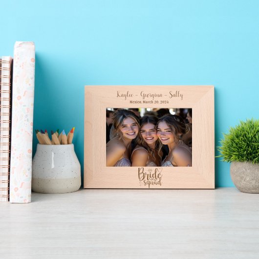 Bruid Squad Bruidsmeisjes Gegraveerde Lijstjes