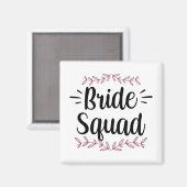 Bruid Squad Party Wedding Bachelorette Schattige 1 Magneet (Voorkant / Achterkant)