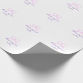 Bruid squad roze glitter boog ster bruidsmeisje na cadeaupapier (Hoek)