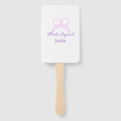 Bruid squad roze glitter boog ster bruidsmeisje na handwaaier (Achterkant)