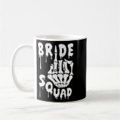 Bruid Squad Skeleton Hand Grappig Halloween Bachel Koffiemok (Links)