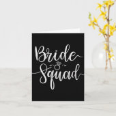 Bruid Squad Trouwteam Bruids Bachelorette Party Kaart (Gele Bloem)