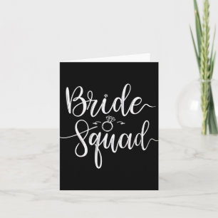 Bruid Squad Trouwteam Bruids Bachelorette Party Kaart