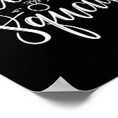 Bruid Squad Trouwteam Bruids Bachelorette Party Poster (Hoek)