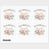 Bruid Squad Vrijgezellenfeest Stickers Floral Cora (Vel)