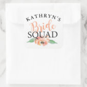 Bruid Squad Vrijgezellenfeest Stickers Floral Cora (Tas)