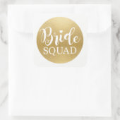Bruid Squad Vrijgezellenfeest Stickers Gouden Brui (Tas)