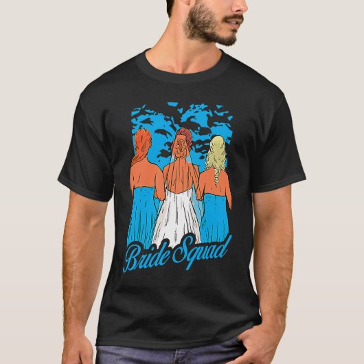 bruid squad vrouwen bruiloft partij t-shirt (Voorkant)