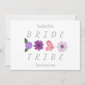 Bruid Stam Bloemige Bruid Hen Party  Kaart (Voorkant)
