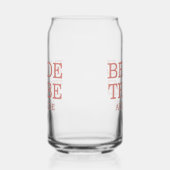 Bruid Stam Bruidsmeisjes Stof Roze Blikvorm Glas (Rechts)
