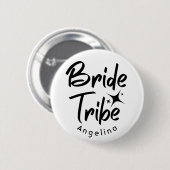 Bruid Stam Bruiloft Knop Ronde Button 5,7 Cm (Voorkant /achterkant)