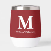 Bruid Stam Burgundy Bruidsuitnodiging (Achterkant)