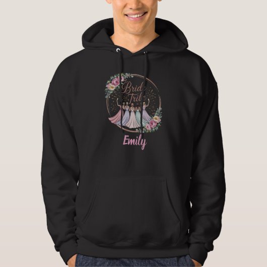 Bruid Stam Custom Naam Bachelorette Feestje Hoodie (Voorkant)