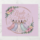 Bruid Stam Custom Naam Bachelorette Feestje Likeurfles Etiket (Enkel label)