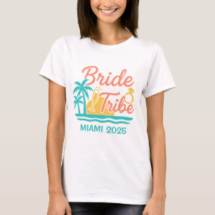Bruid Stam Custom Naam & Datum  Meisjesuitje T-shirt