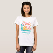 Bruid Stam Custom Naam & Datum Meisjesuitje T-shirt (Voorkant volledig)