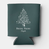 Bruid Stam Elegante Smaragd Witte Boom Custom Blikjeskoeler (Voorkant)