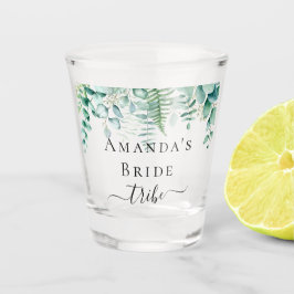 Bruid stam eucalyptus groenblijvend varens bosgron shot glas