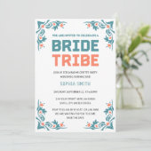 Bruid Stam Familie Samenkomst Meisjesavond Feest Kaart (Staand voorkant)