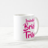 Bruid Stam Goud Datum Hart Persoonlijk Koffiemok (Voorkant rechts)