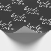 Bruid Stam | Moderne Bruidsfeest Cadeaupapier (Hoek)