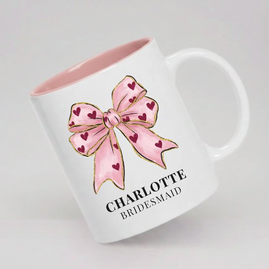 Bruid Stam Mok Roze Aangepast Bruiloft Geschenk vo