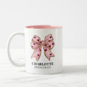 Bruid Stam Mok Roze Aangepast Bruiloft Geschenk vo (Links)