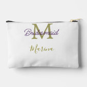 Bruid stam monogram bruiloft eenvoudig goud p etui (Achterkant)