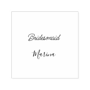 Bruid stam monogram bruiloftsshower eenvoudig goud zelfinktende stempel
