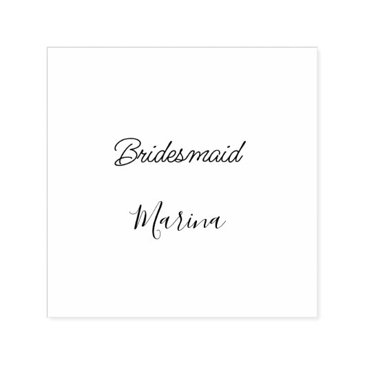 Bruid stam monogram bruiloftsshower eenvoudig goud zelfinktende stempel (Design)
