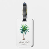 Bruid Stam Palmboom Bruidsmeisje Bagage Label (Achterkant verticaal)