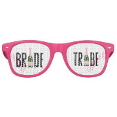 Bruid Stam Retro Zonnebril Feest Zonnebrillen (Voorkant)