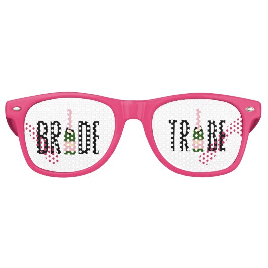 Bruid Stam Retro Zonnebril Feest Zonnebrillen (Voorkant)