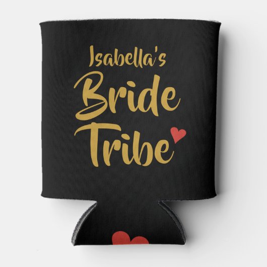 Bruid Stam Rode Hart Bruiloft Feest Blikjeskoeler (Voorkant)