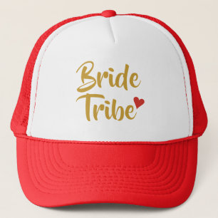 Bruid Stam Rode Hart Trucker Pet