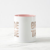 Bruid Stam Roze Goud Bachelorette Bruidsfeest Mok (Midden)