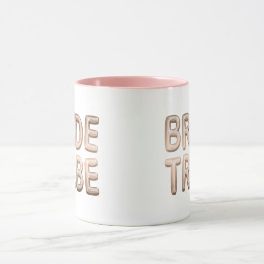 Bruid Stam Roze Goud Bachelorette Bruiloftsfeest Mok (Midden)