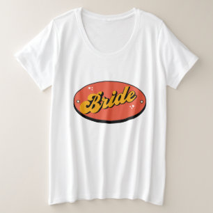 Bruid Stam T-Shirt Jonggezellen Retro Bruid