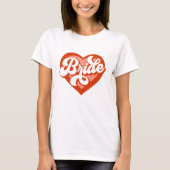 Bruid Stam T-Shirt Vrouwen Voor De Bruiloft Retro (Voorkant)