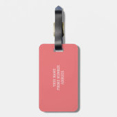Bruid Stam Wit Script Trouw Bagage Label (Achterkant verticaal)