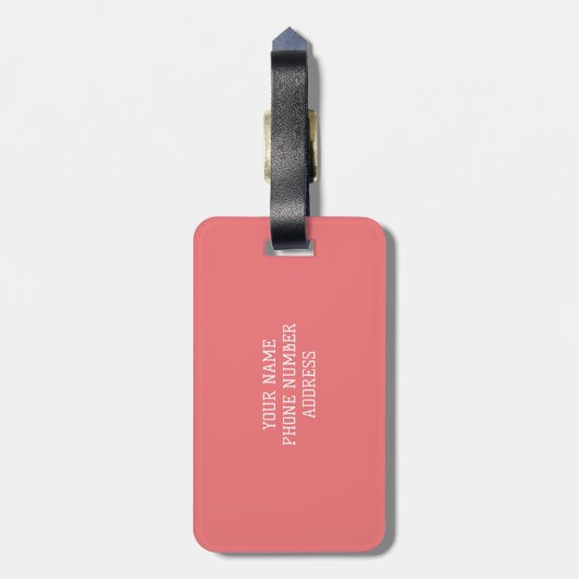 Bruid Stam Wit Script Trouw Bagage Label (Achterkant verticaal)