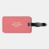 Bruid Stam Wit Script Trouw Bagage Label (Achterkant horizontaal)