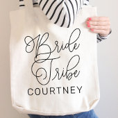 Bruid Stam Zwarte Moderne Script Op Maat Gemaakte  Tote Bag
